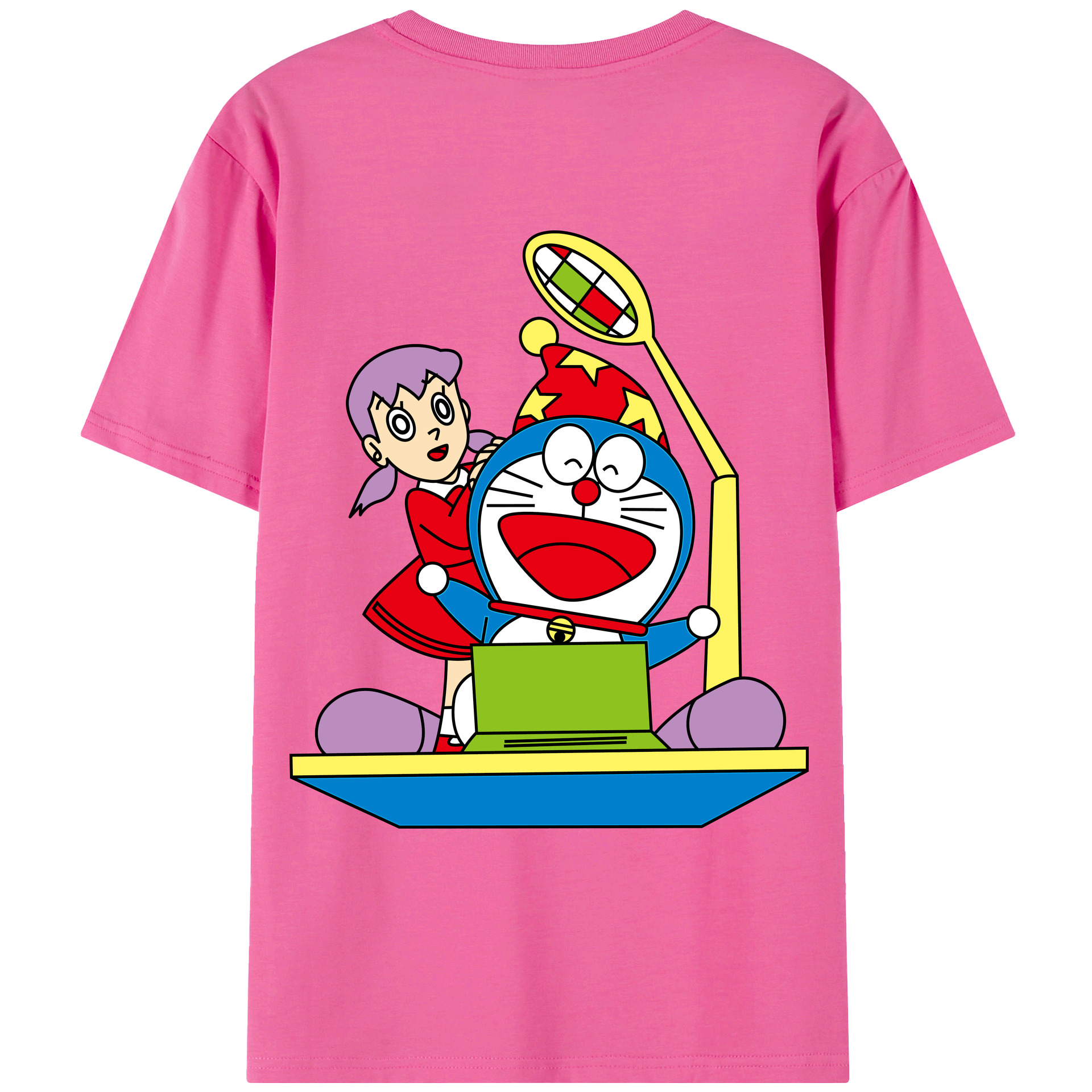 （画像用） ドラえもん みなもと しずか Doraemon Shizuka Minamoto レディース半袖Tシャツ(バックプリント)